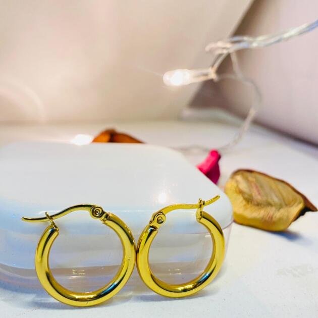 Golden Hoop Earrings