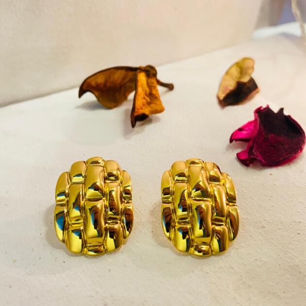 Chunky Golden Earrings