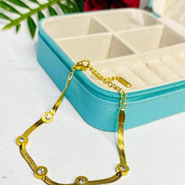 Golden Crystal Bracelet