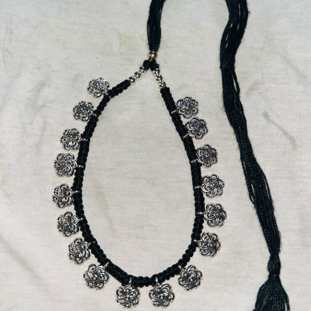 Oxidized Tribal Necklace